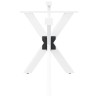 Pied de table à manger en forme d'araignée, blanc, 120 x 68 x (72-73) cm, acier 535154535154