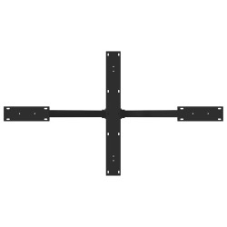 Pied de table à manger en forme d'araignée, noir, 120 x 68 x (72-73) cm, acier 535155535155