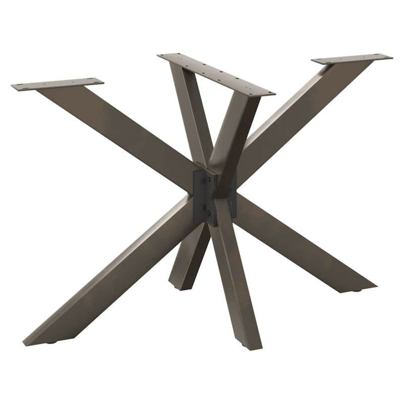 Pied de table à manger en forme d'araignée, noir, 120 x 68 x (72-73) cm, acier 535157535157