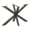 Pied de table à manger en forme d'araignée, noir, 120 x 68 x (72-73) cm, acier 535157535157