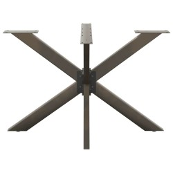 Pied de table à manger en forme d'araignée, noir, 120 x 68 x (72-73) cm, acier 535157535157