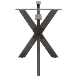 Pied de table à manger en forme d'araignée, noir, 120 x 68 x (72-73) cm, acier 535157535157