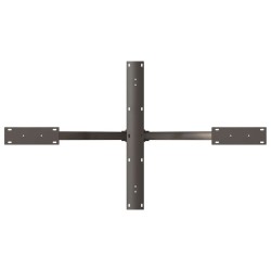 Pied de table à manger en forme d'araignée, noir, 120 x 68 x (72-73) cm, acier 535157535157