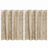 Rideaux en velours 2 pcs Crème 140 x 140 cm Velours 535160535160