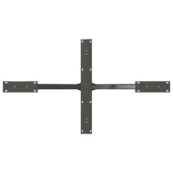 Pied de table à manger en forme d'araignée, anthracite, 120 x 68 x (72-73) cm, acier 535161535161