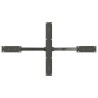 Pied de table à manger en forme d'araignée, anthracite, 120 x 68 x (72-73) cm, acier 535161535161