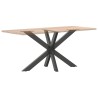 Pied de table à manger en forme d'araignée, anthracite, 120 x 68 x (72-73) cm, acier 535161535161