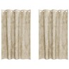 Rideaux en velours 2 pcs Crème 175 x 140 cm Velours 535162535162