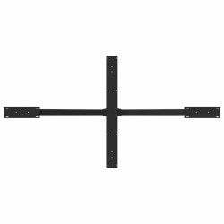 Pied de table à manger en forme d'araignée noir 150 x 78 x (72-73) cm en acier 535163535163