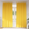 Rideaux occultants avec anneaux 2 pcs Jaune moutarde 535166535166