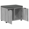 Banc d'entrée avec coussin Gris Sonoma 60 x 38 x 46 cm 535169535169