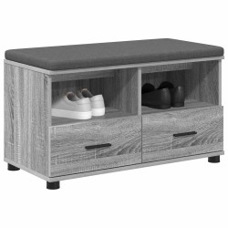 Banc d'entrée avec coussin Gris Sonoma 80 x 38 x 46 cm 535172535172