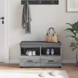 Banc d'entrée avec coussin Gris Sonoma 80 x 38 x 46 cm 535172535172
