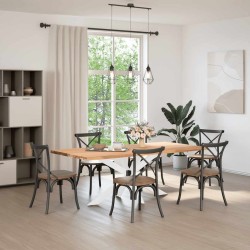 Pied de table à manger en forme d'araignée, blanc, 150 x 78 x (72-73) cm, acier 535174535174