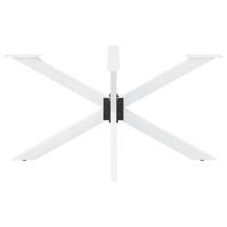 Pied de table à manger en forme d'araignée, blanc, 150 x 78 x (72-73) cm, acier 535174535174