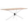 Pied de table à manger en forme d'araignée, blanc, 150 x 78 x (72-73) cm, acier 535174535174