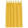 Rideaux occultants avec anneaux 2 pcs Jaune moutarde 535175535175