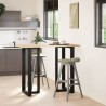Pieds de table de bar en forme de T, 2 pièces, noir, 60 x 35 x (110-111) cm, acier 535180535180