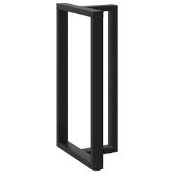 Pieds de table de bar en forme de T, 2 pièces, noir, 60 x 35 x (110-111) cm, acier 535180535180