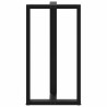 Pieds de table de bar en forme de T, 2 pièces, noir, 60 x 35 x (110-111) cm, acier 535180535180