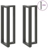 Pieds de table de bar en forme de T, 2 pièces, anthracite, 50 x 35 x (110-111) cm, acier 535182535182