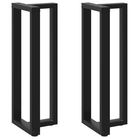 Pieds de table de bar en forme de T, 2 pièces, noir, 50 x 35 x (110-111) cm, acier 535184535184