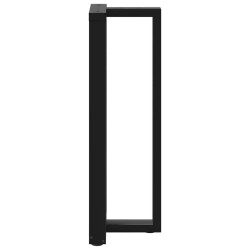 Pieds de table de bar en forme de T, 2 pièces, noir, 50 x 35 x (110-111) cm, acier 535184535184