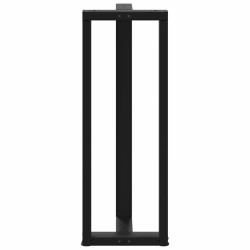 Pieds de table de bar en forme de T, 2 pièces, noir, 50 x 35 x (110-111) cm, acier 535184535184