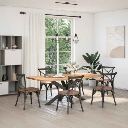 Pied de table à manger en forme d'araignée, anthracite, 150 x 78 x (72-73) cm, acier 535186535186