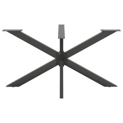 Pied de table à manger en forme d'araignée, anthracite, 150 x 78 x (72-73) cm, acier 535186535186