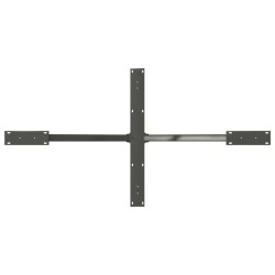 Pied de table à manger en forme d'araignée, anthracite, 150 x 78 x (72-73) cm, acier 535186535186