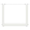 Pieds de table basse en U 2 pièces Blanc 30 x (30-31) cm Acier 535187535187