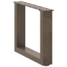 Pieds de table basse en U 2 pièces Acier naturel 30 x (30-31) cm Acier 535189535189