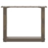 Pieds de table basse en U 2 pièces Acier naturel 30 x (30-31) cm Acier 535189535189