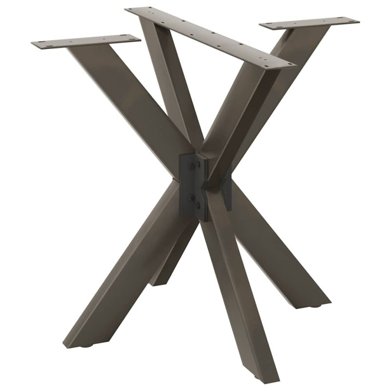 Pied de table à manger en forme d'araignée noir 85 x 85 x (72-73) cm en acier 535191535191