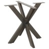 Pied de table à manger en forme d'araignée noir 85 x 85 x (72-73) cm en acier 535191535191