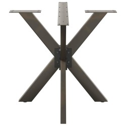 Pied de table à manger en forme d'araignée noir 85 x 85 x (72-73) cm en acier 535191535191