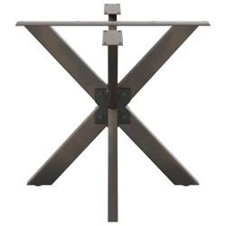 Pied de table à manger en forme d'araignée noir 85 x 85 x (72-73) cm en acier 535191535191