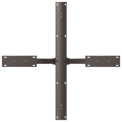 Pied de table à manger en forme d'araignée noir 85 x 85 x (72-73) cm en acier 535191535191