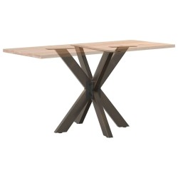 Pied de table à manger en forme d'araignée noir 85 x 85 x (72-73) cm en acier 535191535191