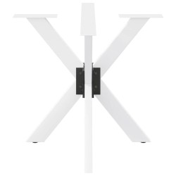 Pied de table à manger en forme d'araignée, blanc, 85 x 85 x (72-73) cm, acier 535195535195