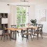 Pieds de table à manger en U 3 pièces Anthracite 90 x (72-73) cm Acier 535197535197