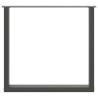 Pieds de table à manger en U 3 pièces Anthracite 90 x (72-73) cm Acier 535197535197