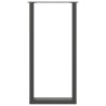 Pieds de table de bar en U 2 pièces Anthracite 40 x (100-101) cm Acier 535203535203