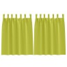 Rideaux occultants avec anneaux 2 pcs Vert 140 x 140 cm 535204535204
