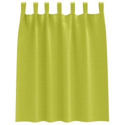 Rideaux occultants avec anneaux 2 pcs Vert 140 x 140 cm 535204535204