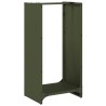 Portant de bois chauffage vert olive 40x30x80 cm 535206535206