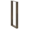 Pieds de table de bar en forme de U, 2 pièces, acier naturel, 40 x (100-101) cm 535207535207