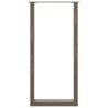 Pieds de table de bar en forme de U, 2 pièces, acier naturel, 40 x (100-101) cm 535207535207