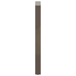 Pieds de table de bar en forme de U, 2 pièces, acier naturel, 40 x (100-101) cm 535207535207